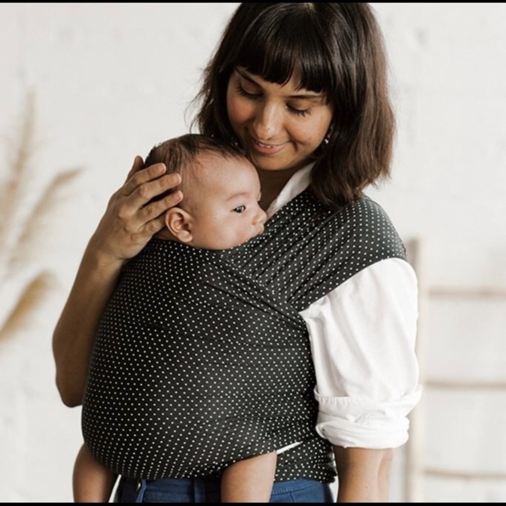 Black + White Dot Solly Wrap